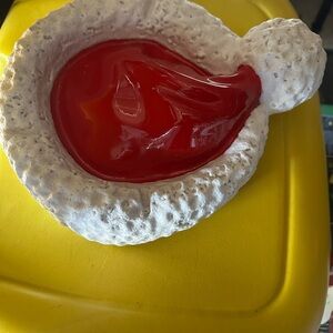Santa Hat Red and White Decorative Bowl